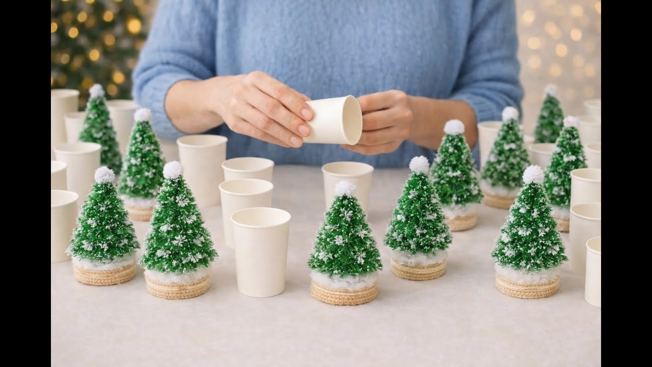 Christmas tree with yarn and creativity 🎄🧶 | Simple, amazing, pleasant