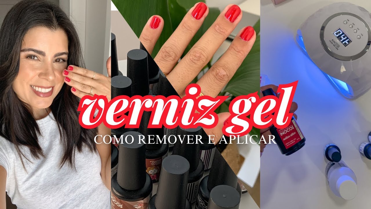 COMO REMOVER E APLICAR VERNIZ GEL EM CASA!?