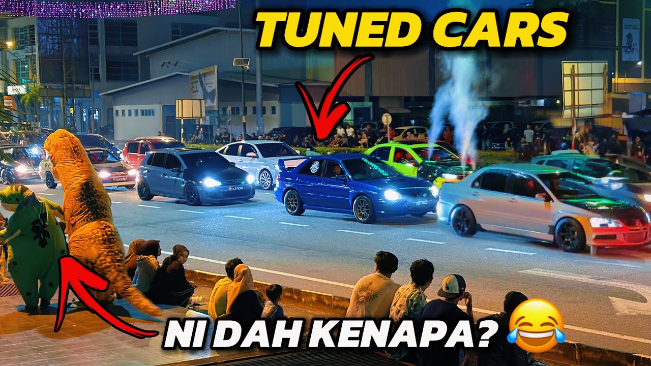 TUNED CARS SEND IT! | T-REX vs KATAK, tengok apa jadi, memang problem 😂| Malam minggu Kuantan