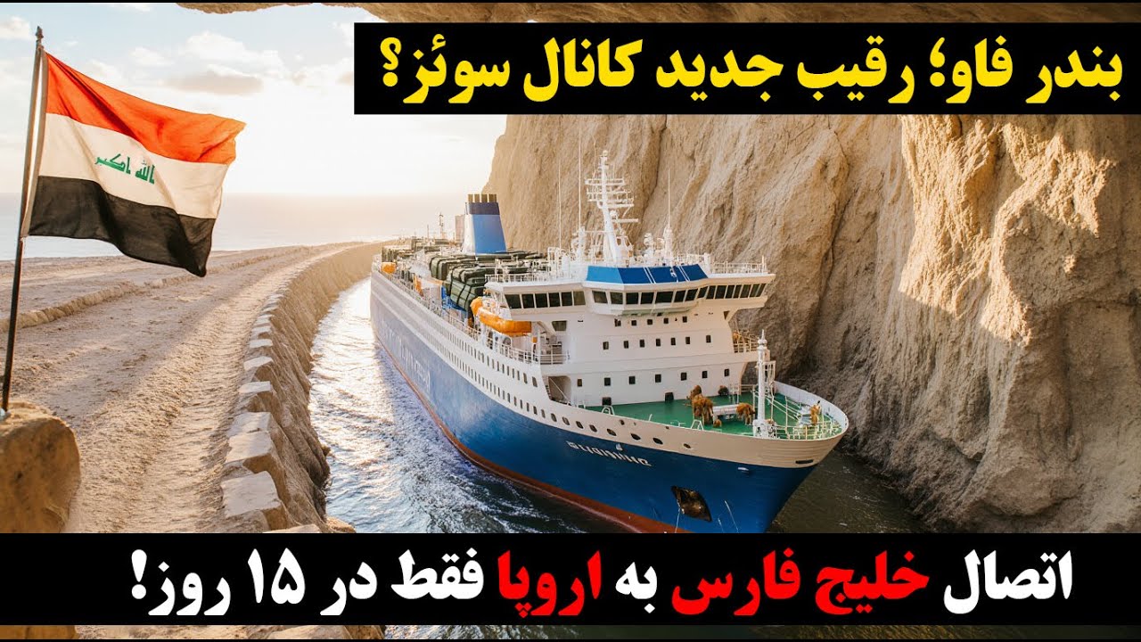 🔥 بندر فاو؛ رقیب جدید کانال سوئز؟ اتصال خلیج فارس به اروپا فقط در ۱۵ روز! 🚢🌍