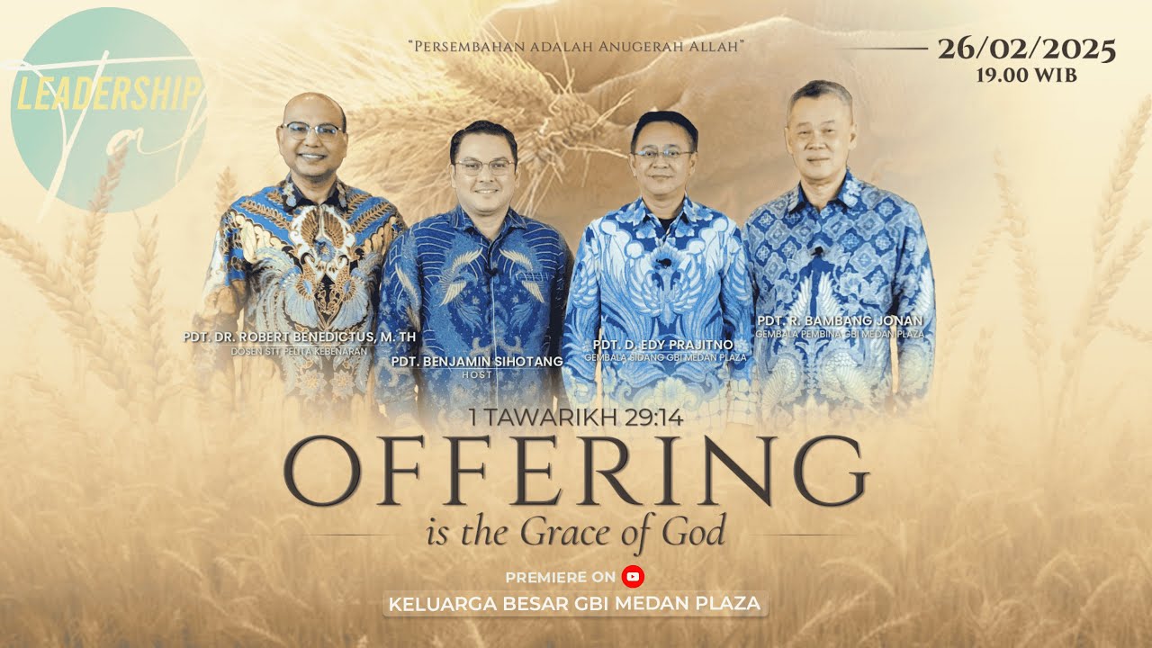 Talkshow Online Persembahan adalah Anugerah Allah  | 26 Februari 2025 Pkl. 19.00 WIB