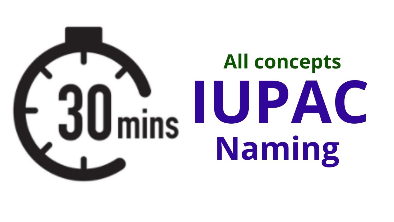 IUPAC naming in 30 minutes | All concepts of IUPAC nomenclature
