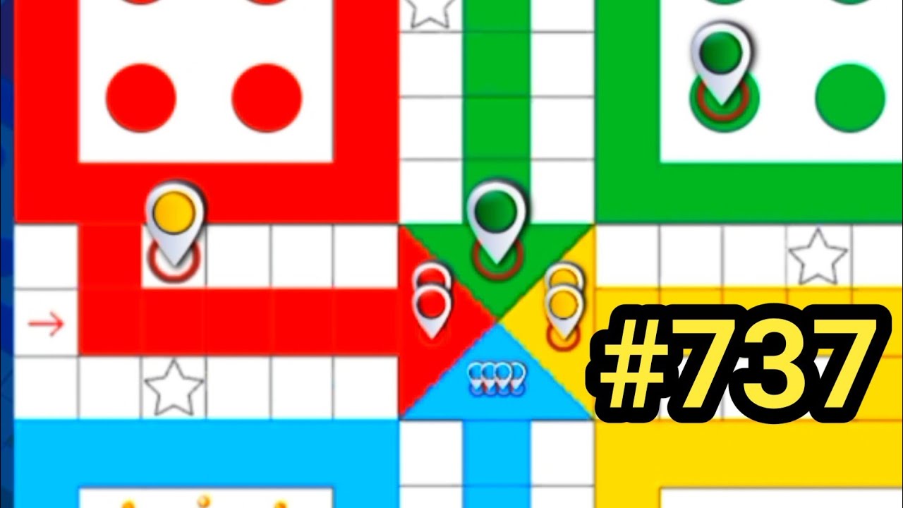Tricks & Tips Ludo King | How to Win Ludo king 4 players gameplay|Ludo king #737 #ludoking #games 