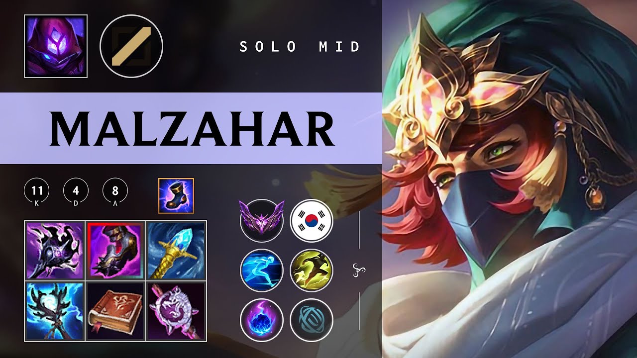 Malzahar Mid vs Akshan - KR Master Patch 26.02