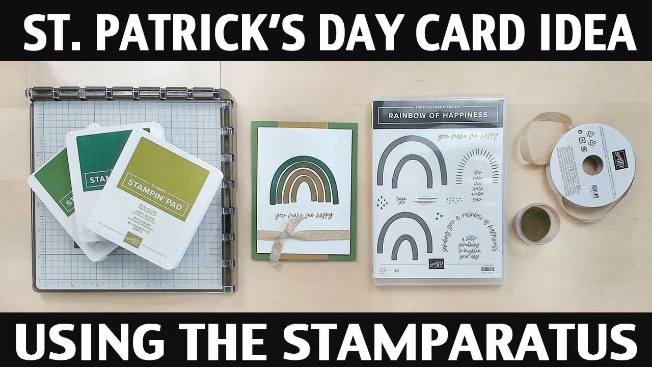 Stamping Jill - Идея открытки ко Дню Святого Патрика с использованием Stamparatus