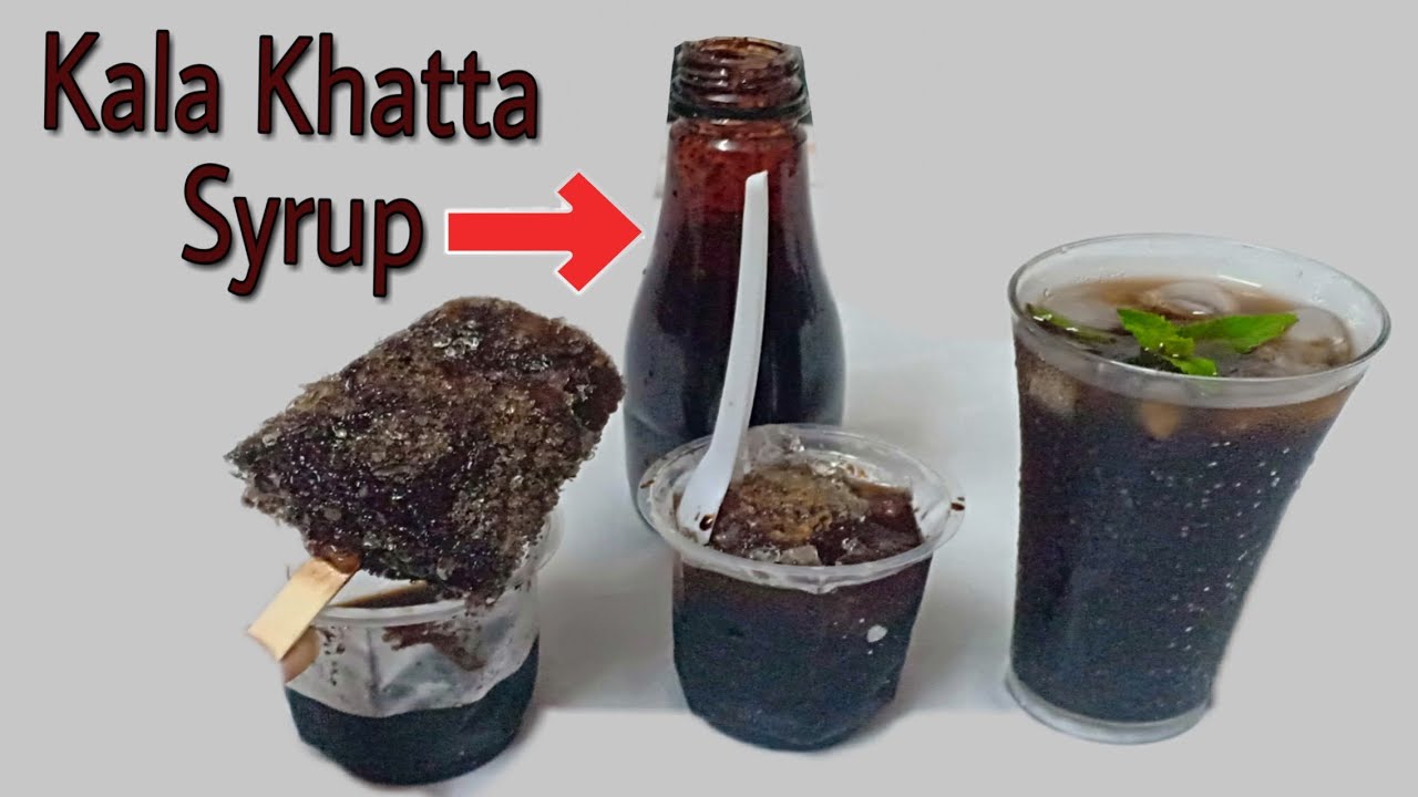 Kaala Khatta Syrup No Emulsion No Essence | Kalakhatta Syrup and Gola
