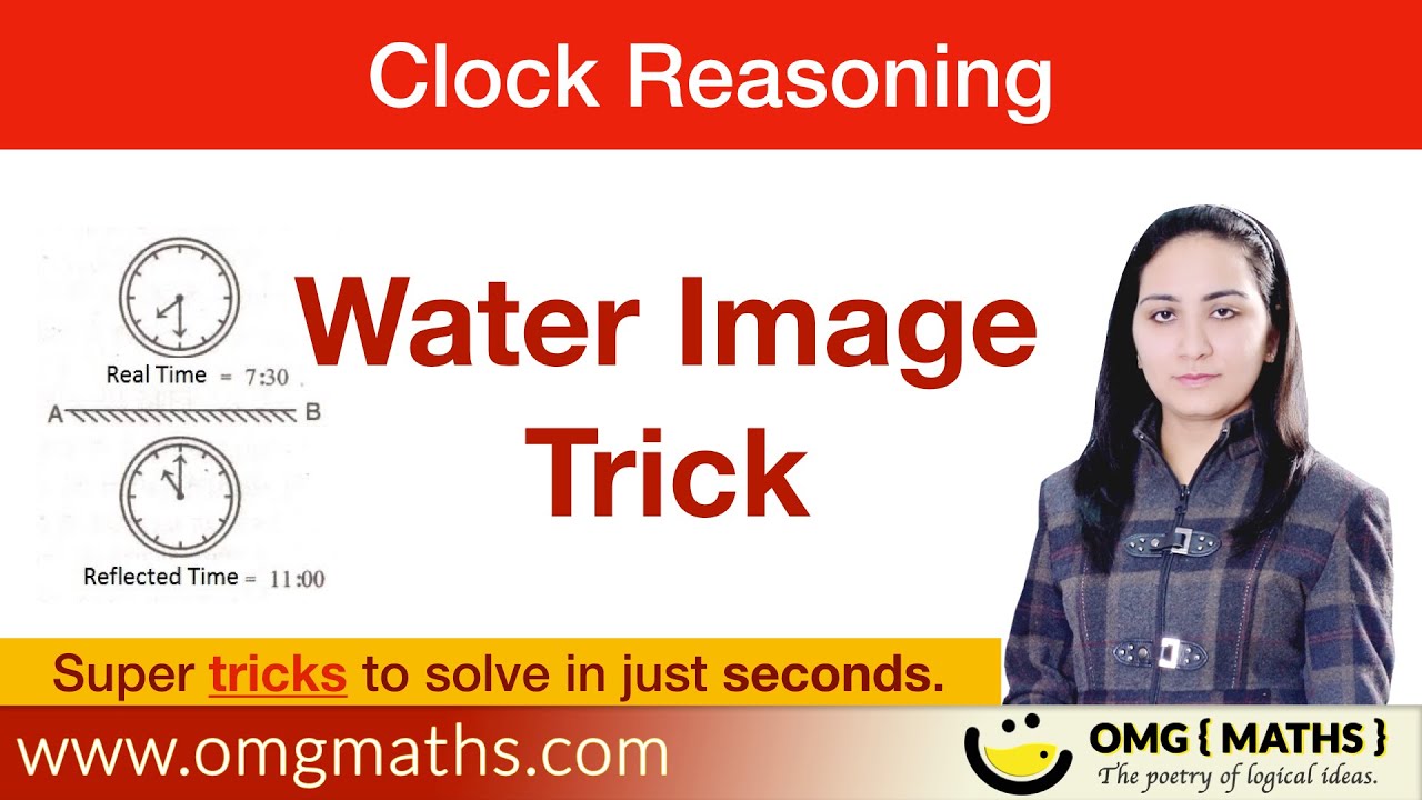 Clock Reasoning Tricks | Water Image | Concept and MCQ&rsquo;S