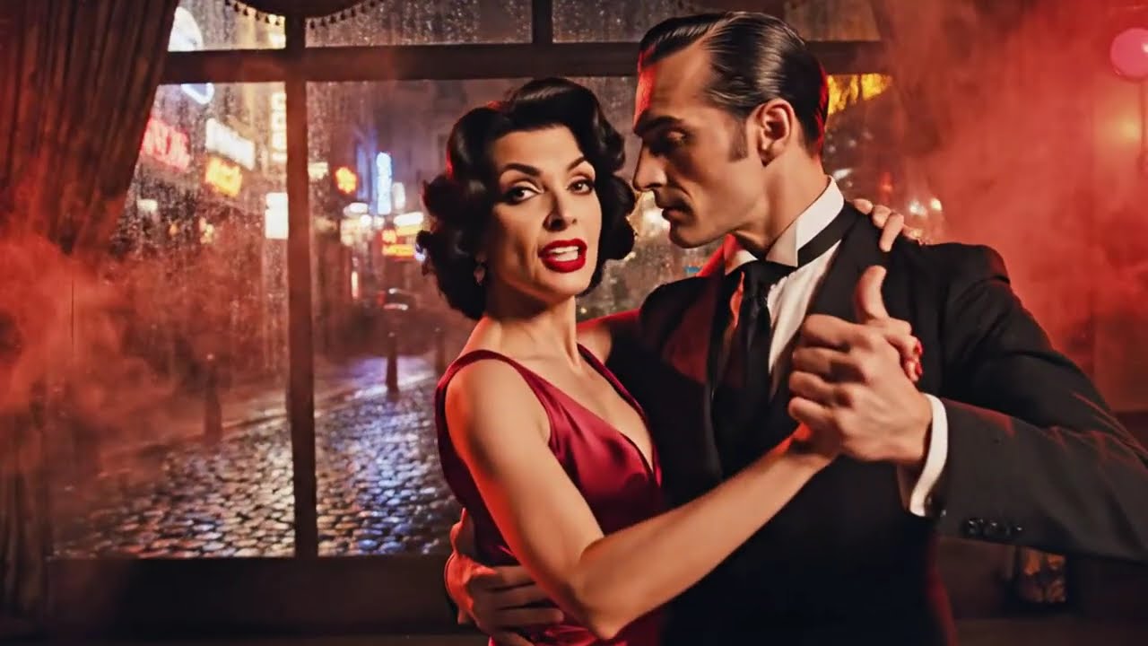 1960s Italian Tango Noir &ndash; Vintage Cinematic Midnight Love Story 🌙  Notte che Brucia