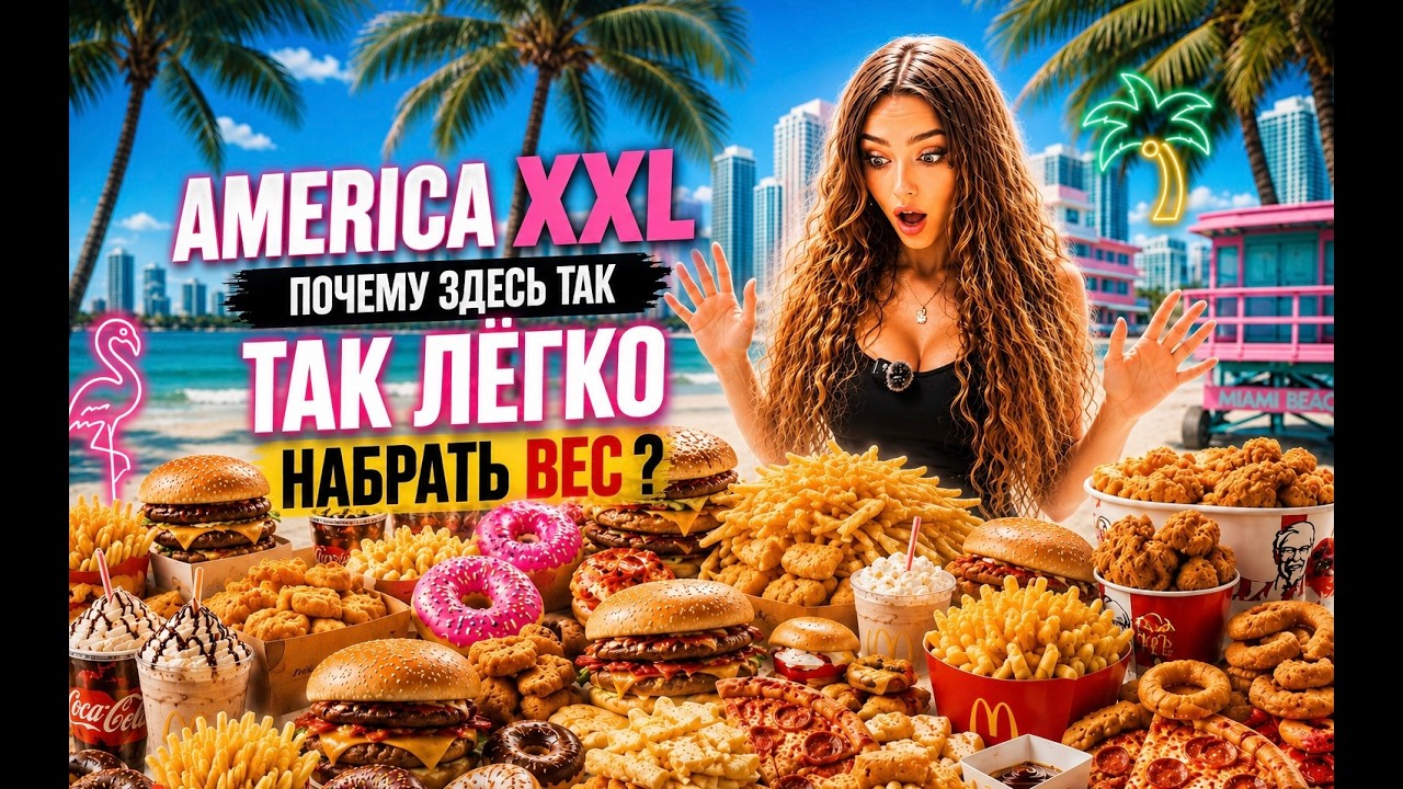 Почему в Америке так легко набрать вес? 🇺🇸🍔