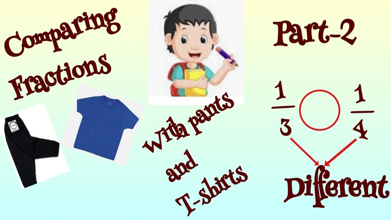 Comparing Fractions (Numerator same and Denominator different)