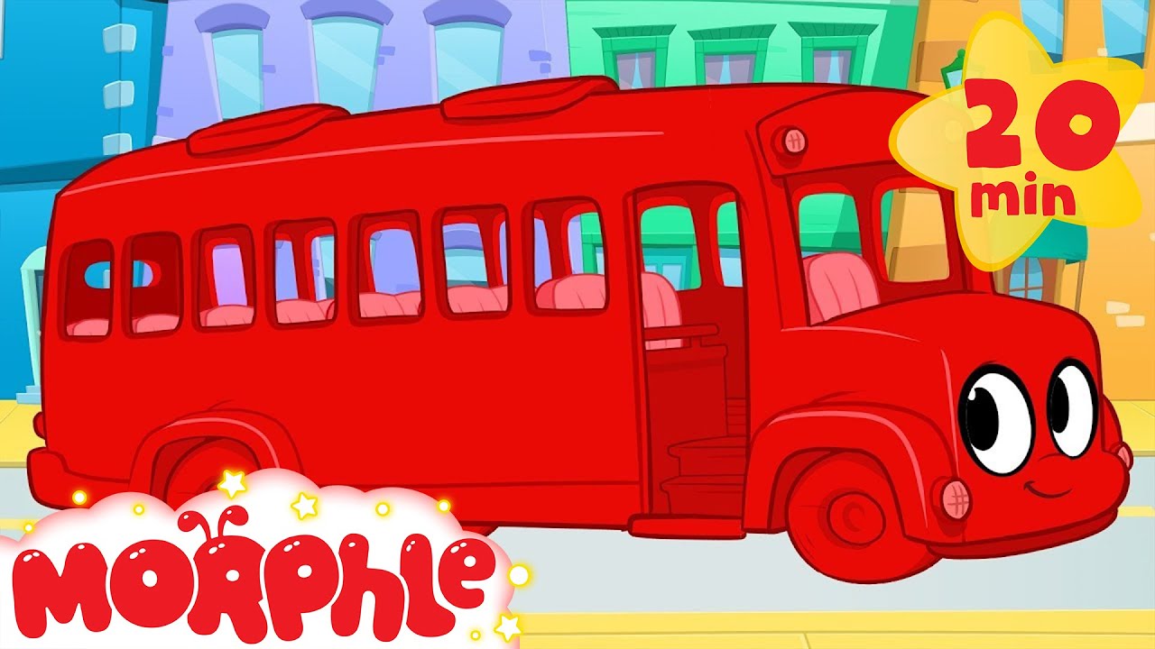 The wheels on the bus go round and round! Morphle Nursery Rhyme!