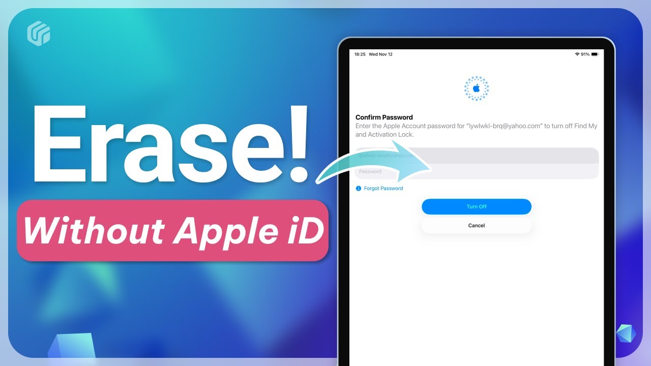 [2 способа] Как стереть данные с iPad без пароля Apple ID | 2025