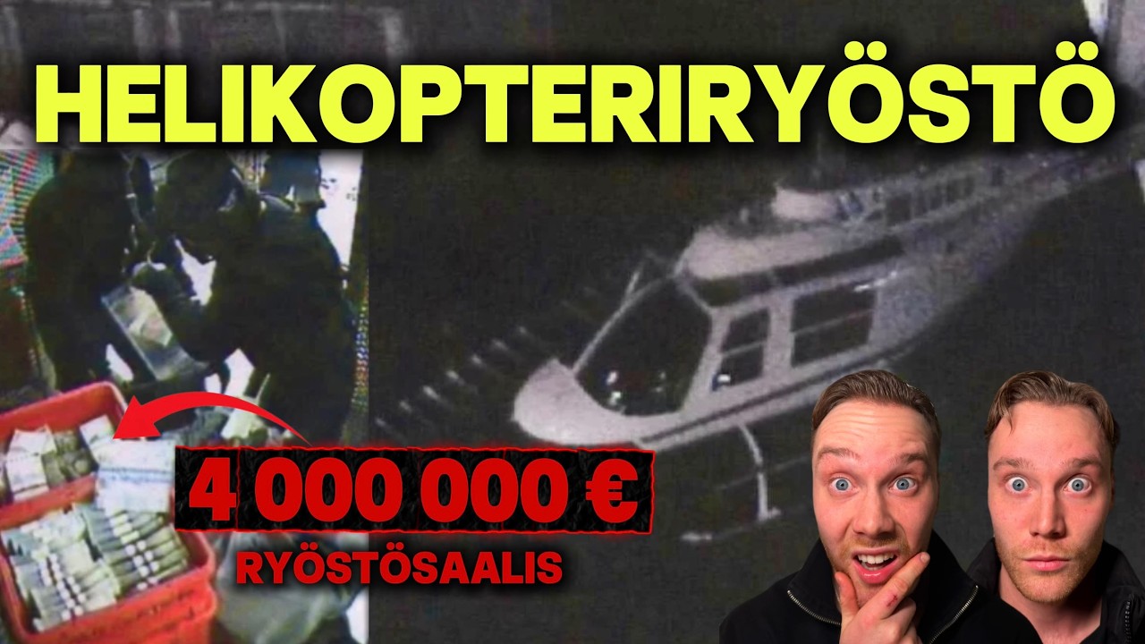 TUKHOLMAN PANKKIRYÖSTÖ - TEKIJÄT VARASTI HELIKOPTERIN?