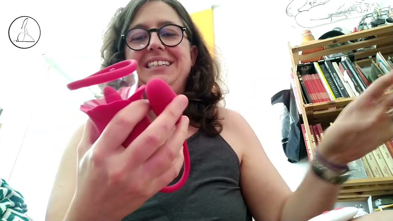 succionador y vibrador con forma de flor y lengua Govrit