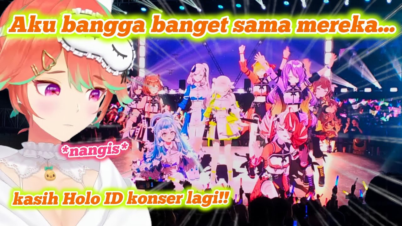 Reaksi bangga & terharu nya Kiara sampai nangis liat Konser HoloID chromatic future [Hololive ID]