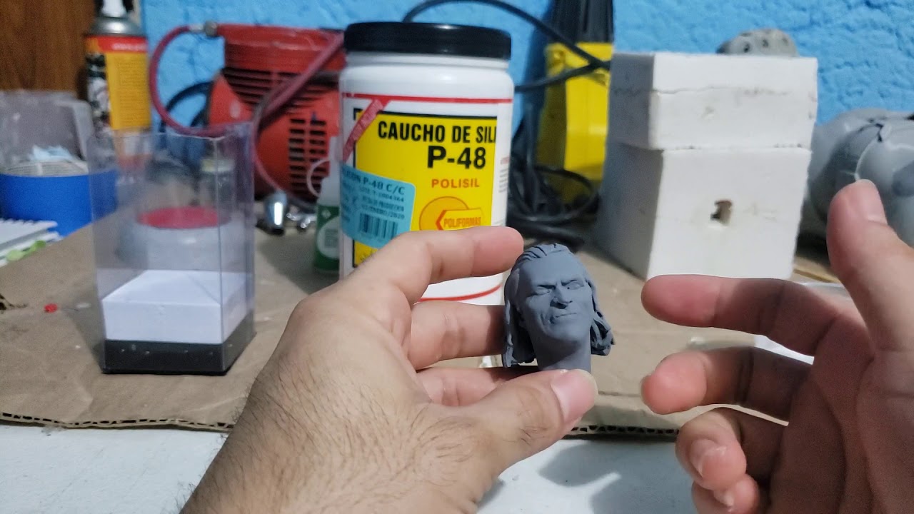 COMO HACER UN MOLDE DE SILICON DE 1 PIEZA PARTE 1