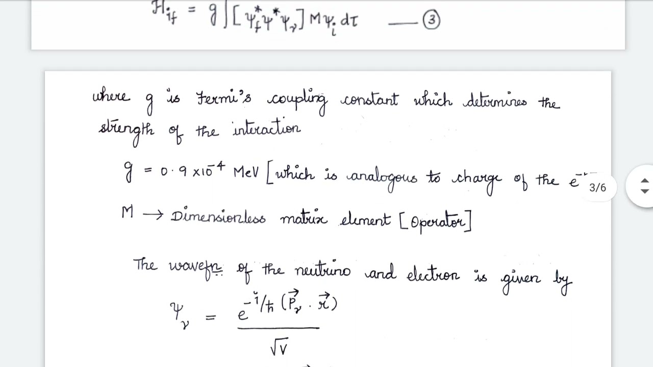 Fermi's theory of Beta decay# Nuclear Physics#