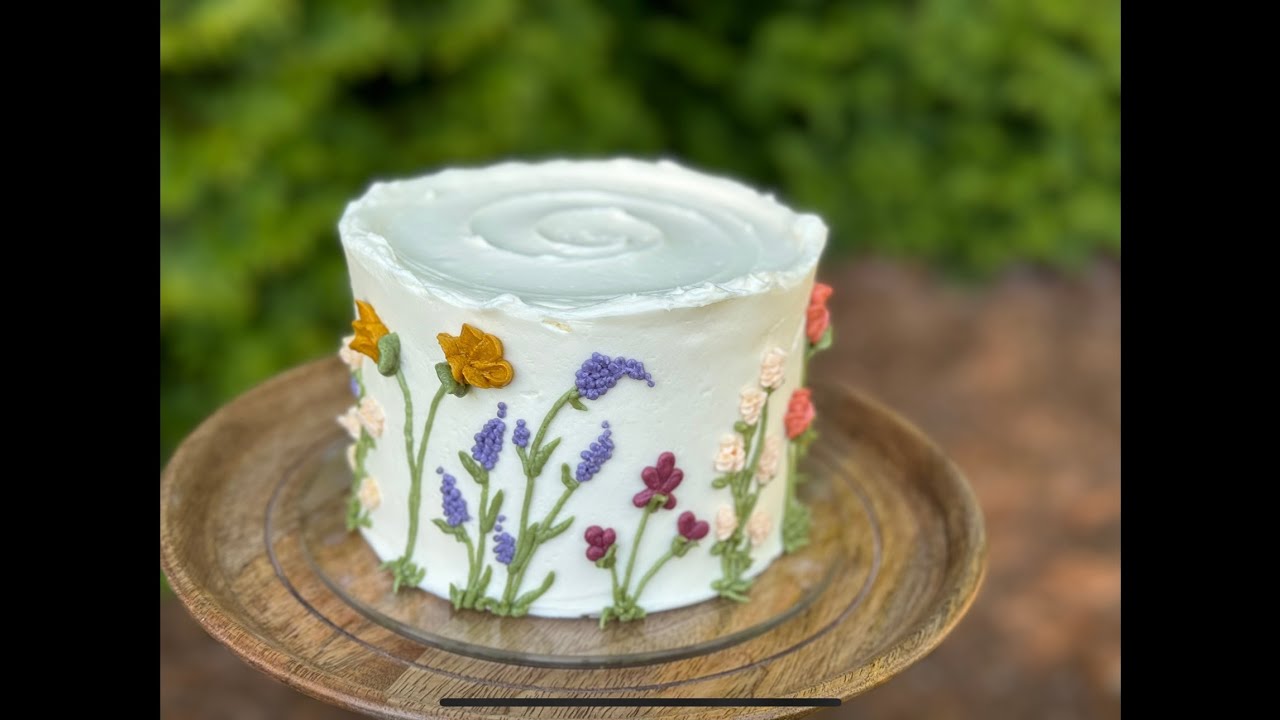 How to Decorate a Wildflower Smash Cake