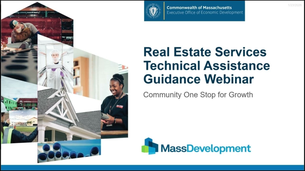 Community One Stop Program Webinar: Real Estate Services Technical Assistance