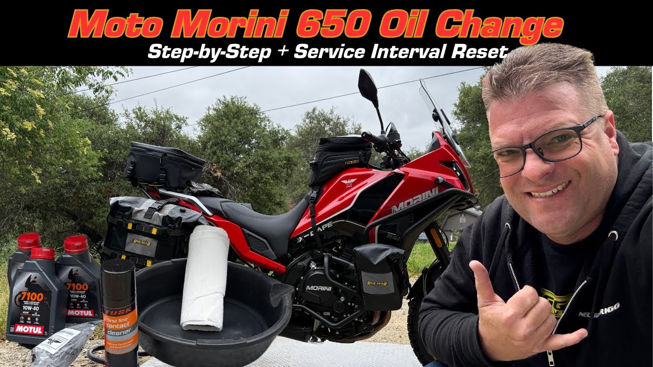 Moto Morini 650 Oil Change | X-Cape | STR | SCR ASMR Step-by-Step 649cc