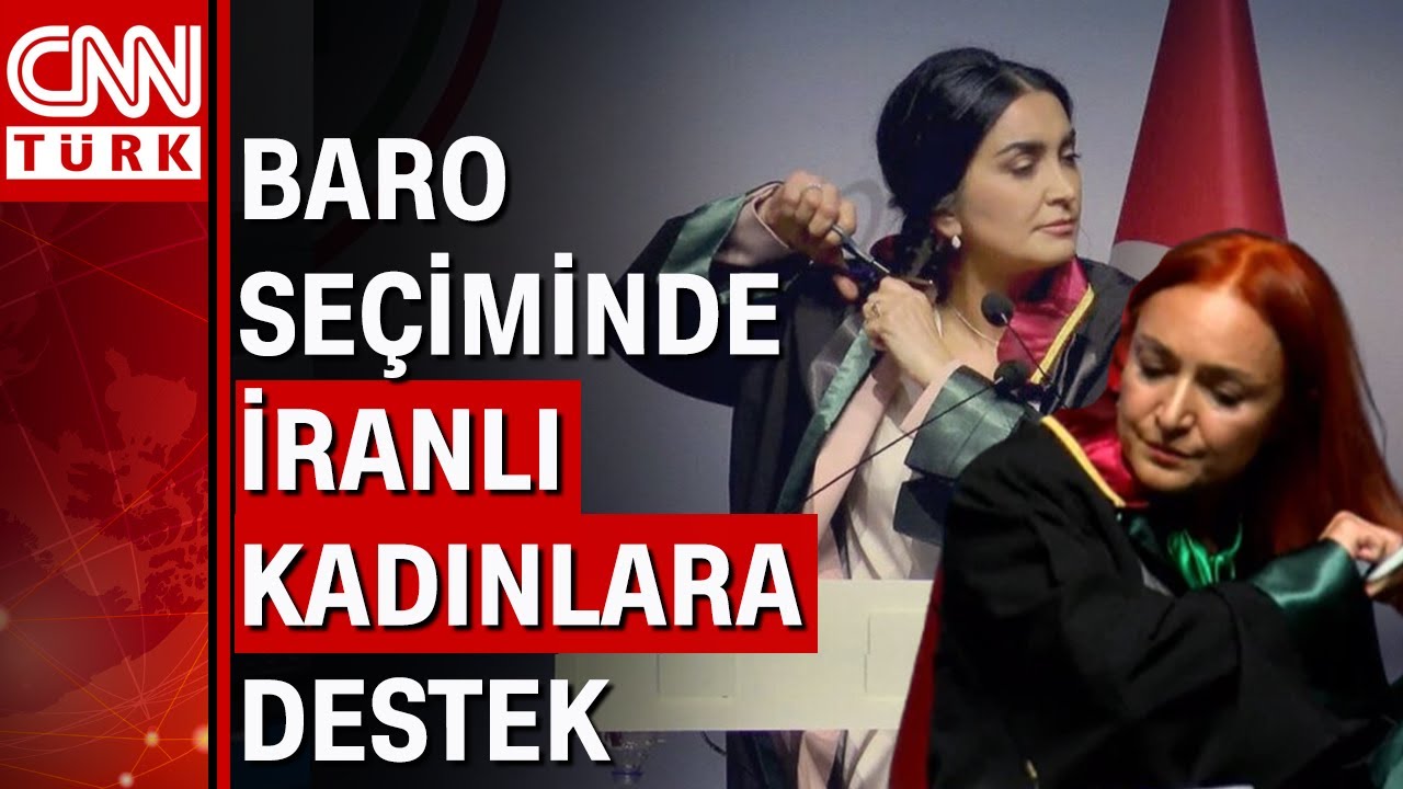 Baro seçiminde 2 kadın avukat İranlı Mahsa Amini için saçlarını kesti