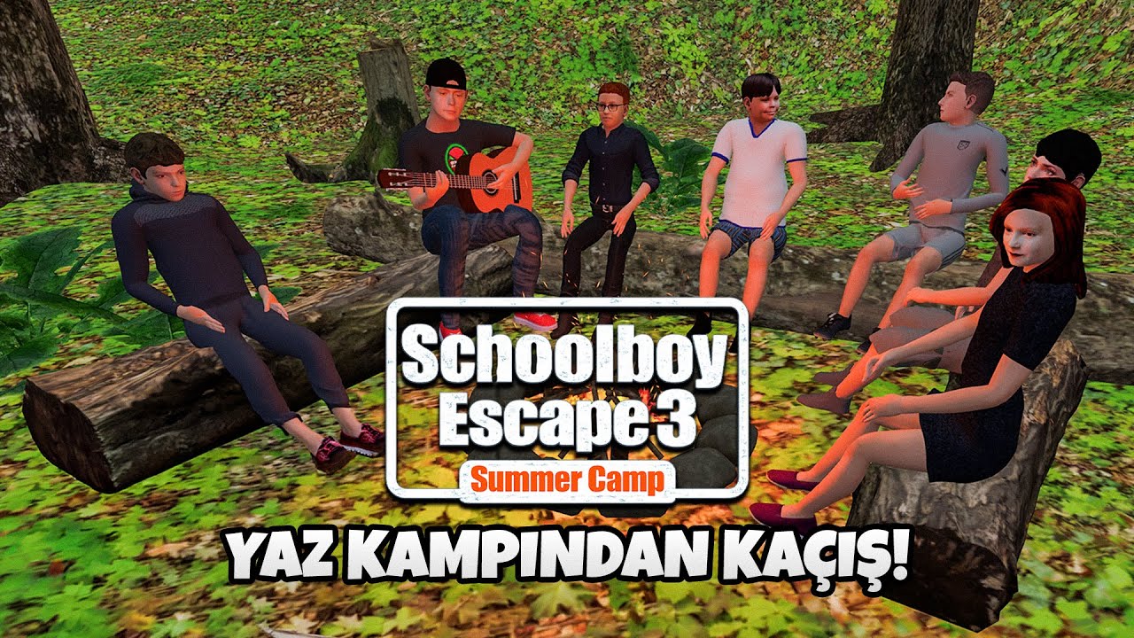 YAZ KAMPINDAN KAÇMAYA ÇALIŞIYORUM 😅- Schoolboy Escape 3 Summer Camp