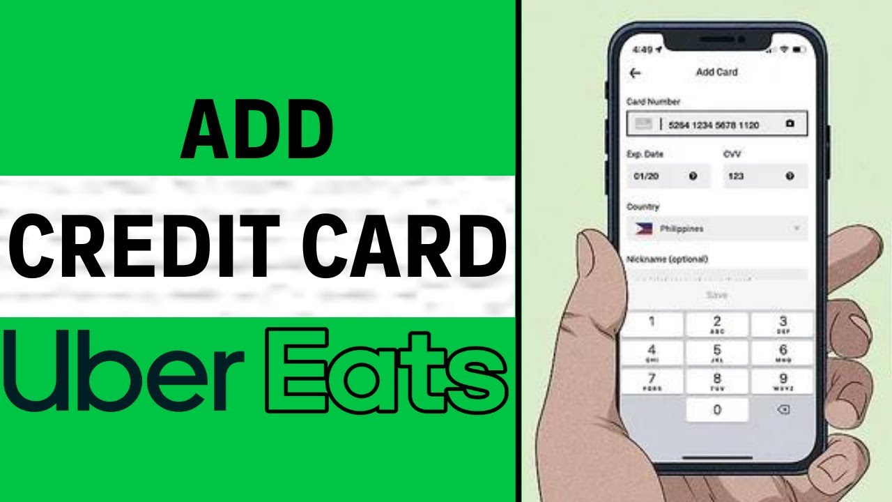 How to Add Credit Card to your Uber Eats Account 2024