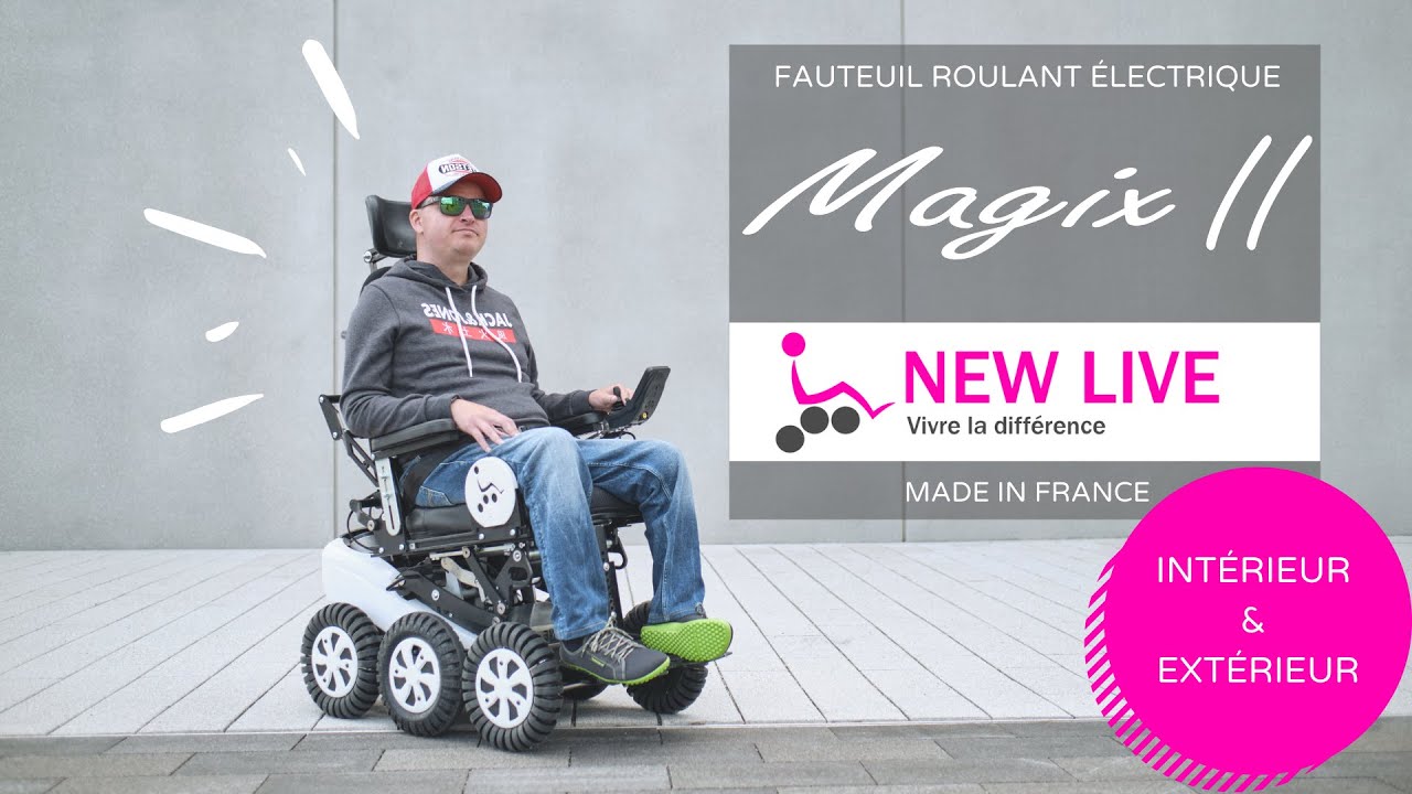 MAGIX 2 || Essais du fauteuil roulant électrique intérieur et extérieur Made in France