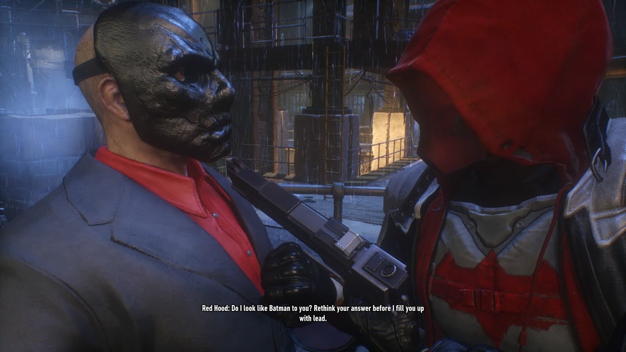 Red Hood  kills Black Mask -Batman Arkham Knight DLC