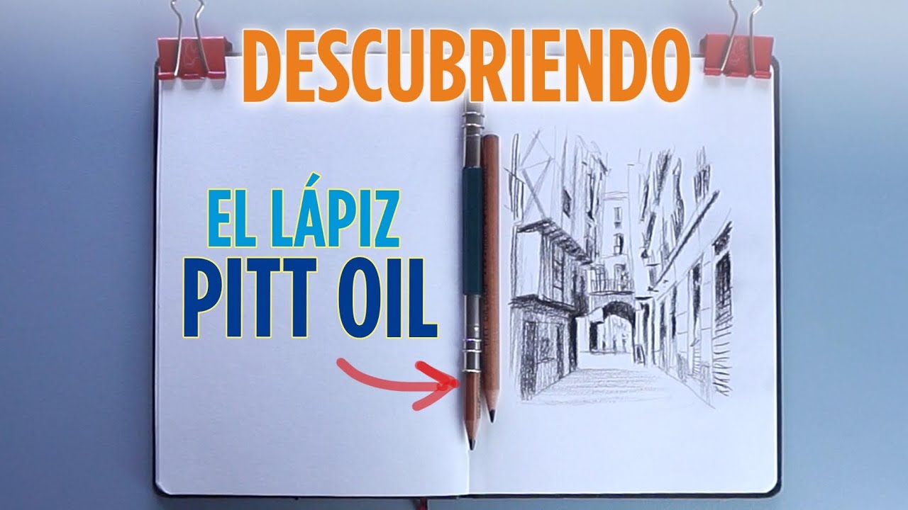 DIBUJANDO CON EL LÁPIZ PITT OIL | TUTORIAL COMPLETO |  con color | Urban sketching | Juan Linares