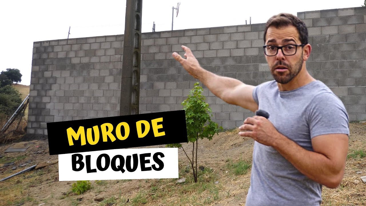 Construcción de MURO de BLOQUES de Hormigón 👉 Paso a Paso