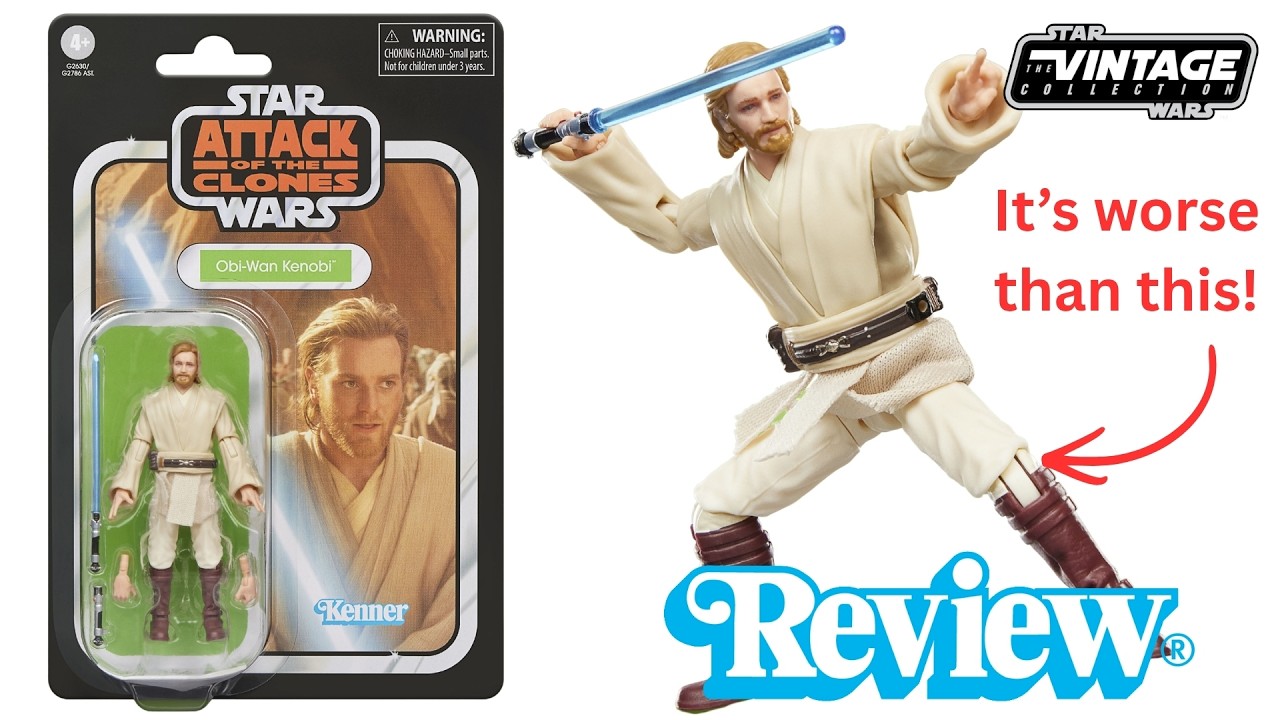 Star Wars The Vintage Collection Obi-Wan Kenobi (Attack of the Clones) VC417 Review! VERY POOR!