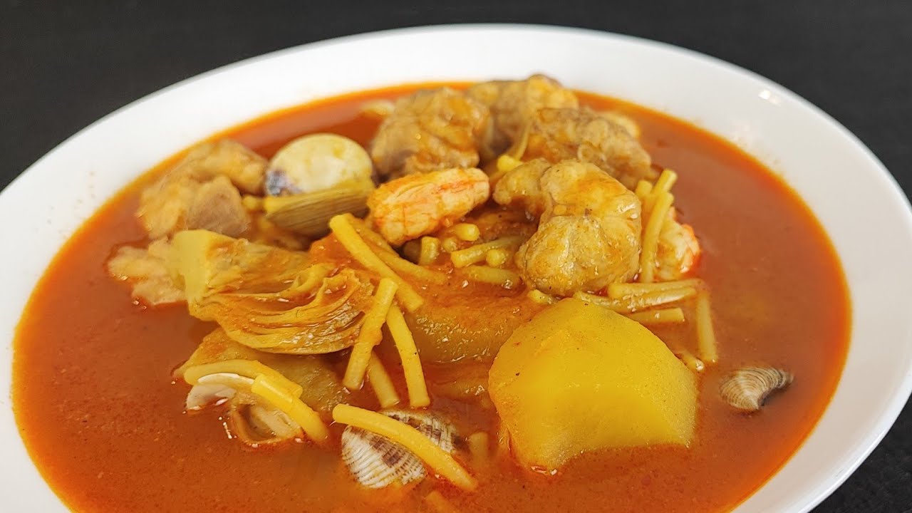 fideos con pintarroja 😋🎄receta malagueña