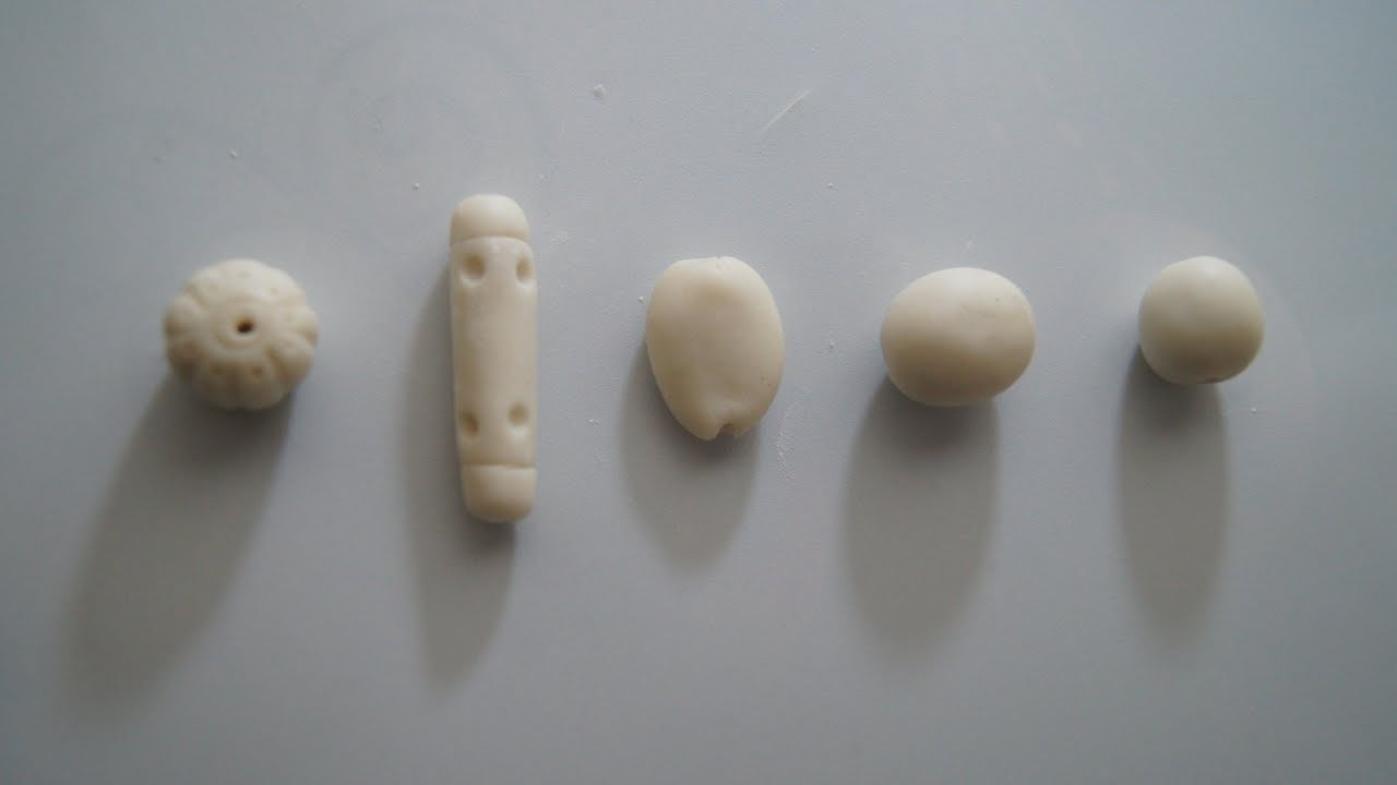 DIY Clay Beads || Homemade Airdry Clay Beads || How To Make Clay Beads