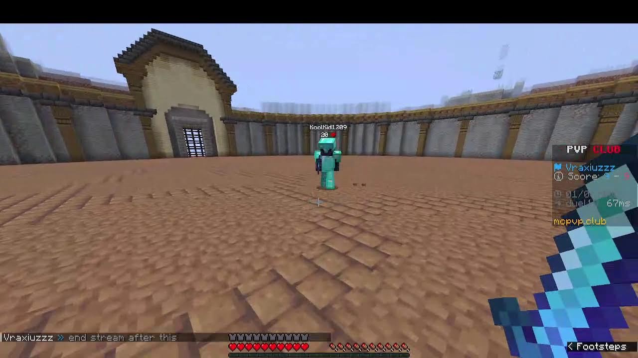 First ever stream | Playing any minecraft pvp