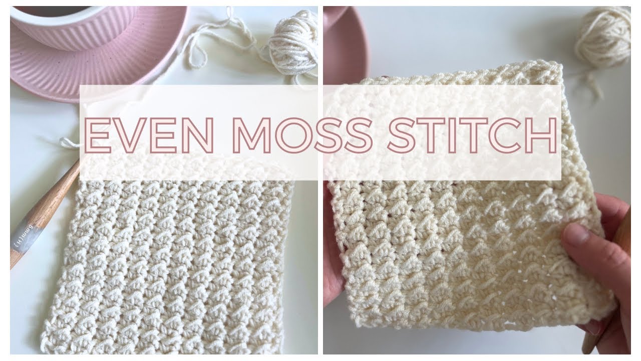 Even Moss Stitch Easy Crochet Tutorial | Learn to Crochet with Modern Made