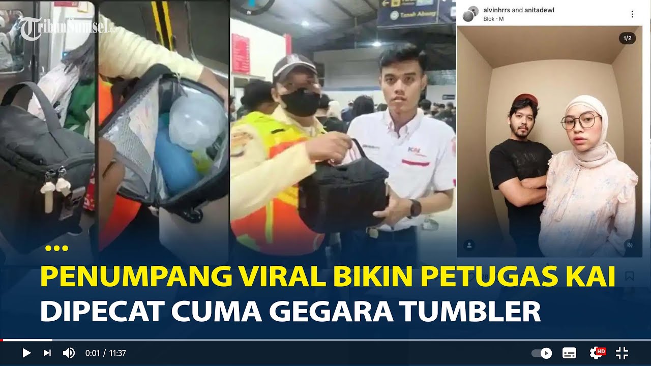 Sosok Anita Penumpang Viral Bikin Petugas KAI Dipecat Cuma Gegara Tumbler