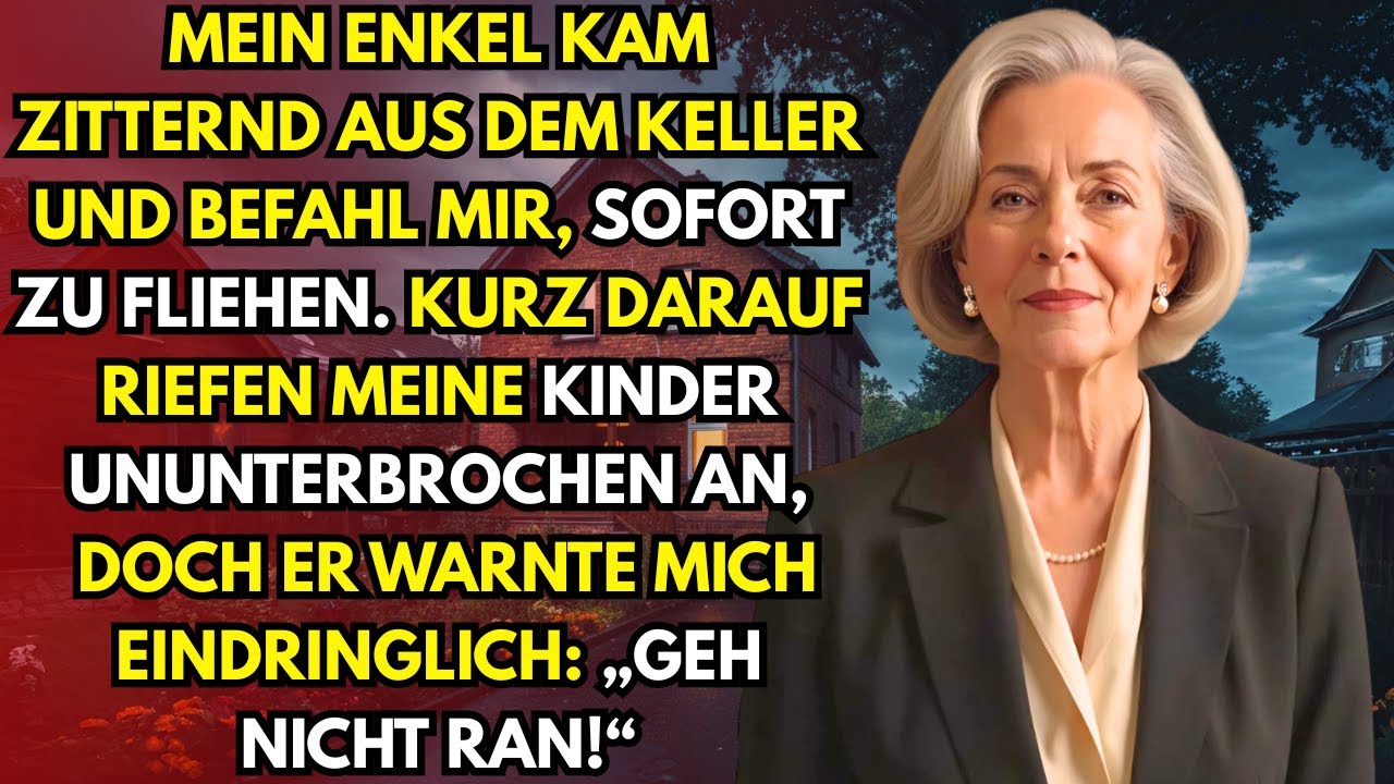 „Oma, wir gehen.SOFORT!“,sagte er nach einem Blick in den Keller.Ich dachte, ich kenne meine Kinder…