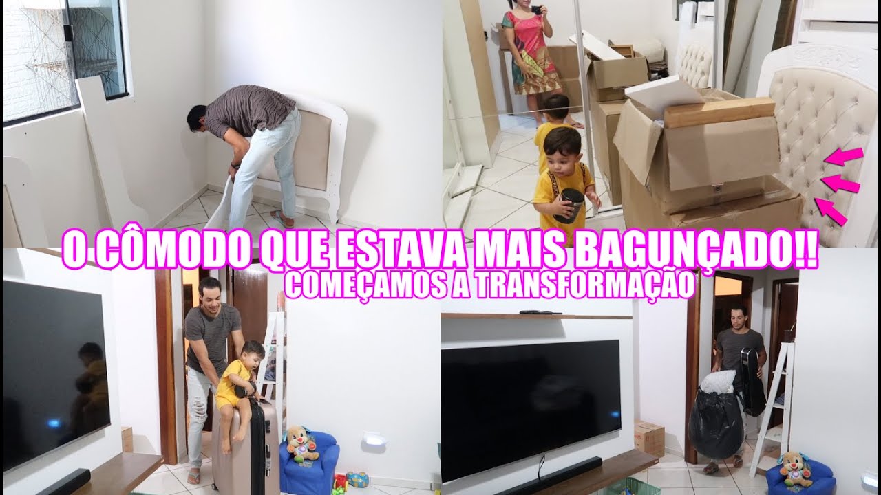 COMEÇAMOS A TRANSFORMAÇÃO NO QUARTO DO KALEL + SAIMOS ALMOÇAR FORA| Juliane Jocoski