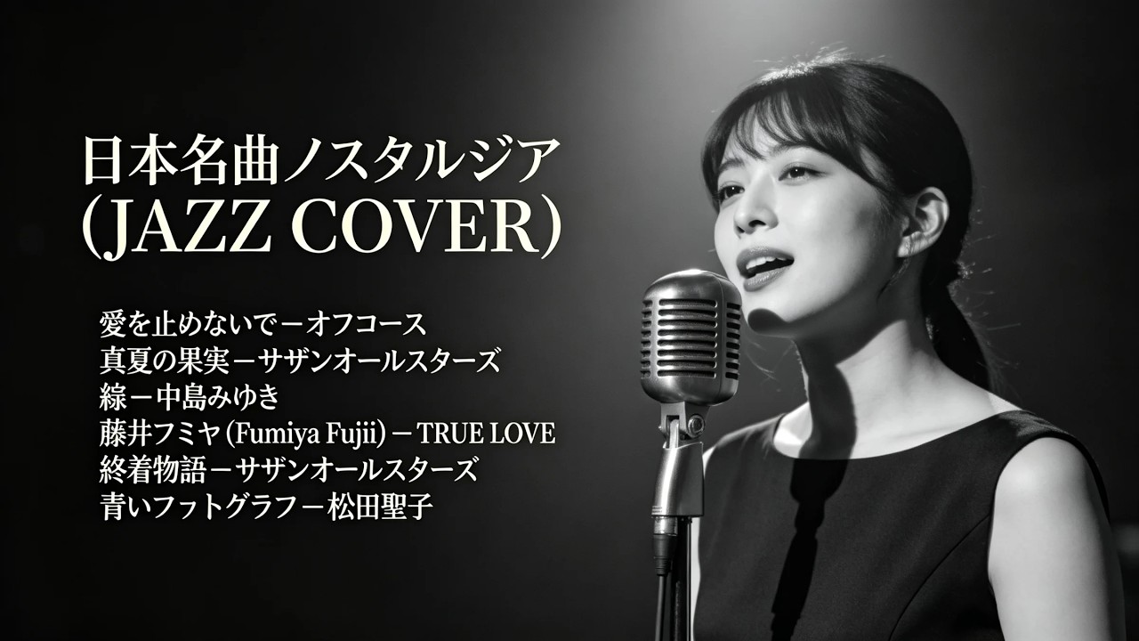 トップヒット・ジャズカバー｜日本クラシック名曲集 中島みゆき・サザンオールスターズ・松田聖子 ほか【夜・カフェ・リラックス】