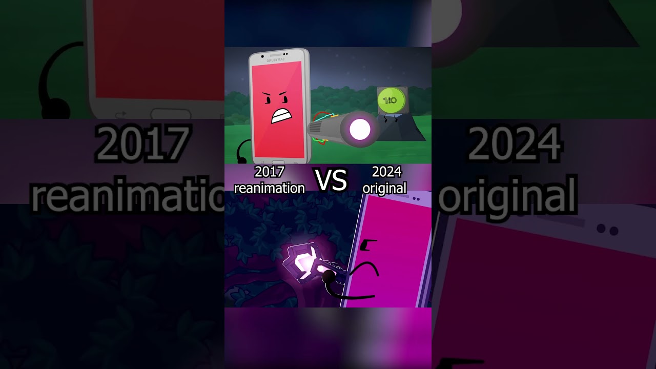 Object Invasion 2 2017 Reanimation Vs 2024 Original #objectshow #shorts #objectshowcommunity