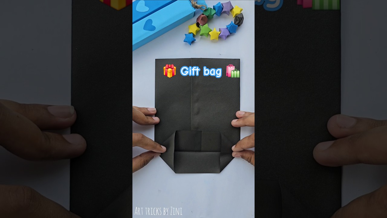 Diy Blacky cute gift bag . #giftbag #diy #black #youtubeshorts #papercraft #100k #100 #10sec