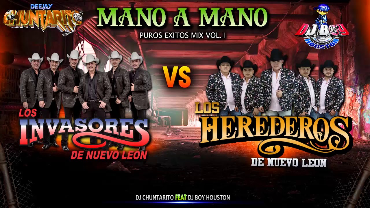Los Herederos Vs Los invasores De Nuevo Leon - Mix Vol.1 ) Dj Boy Houston Ft  Dj Chuntarito