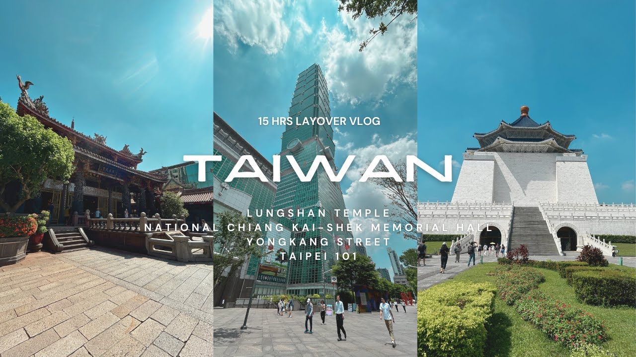 [🇺🇸 🇹🇼 VLOG] TAIWAN LAYOVER | FREE HALF-DAY CITY TOUR | ryanliannvlogs