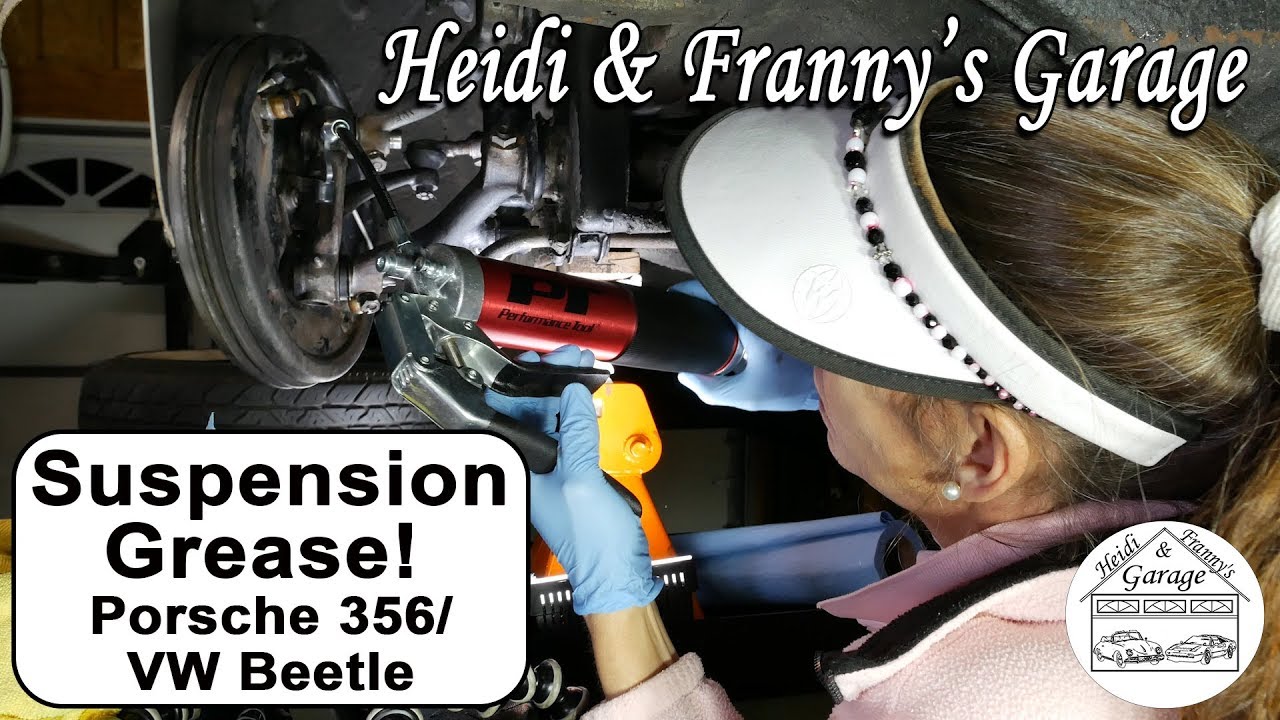 How to grease front suspension (Porsche 356! & VW Beetle pre '66) Easy!