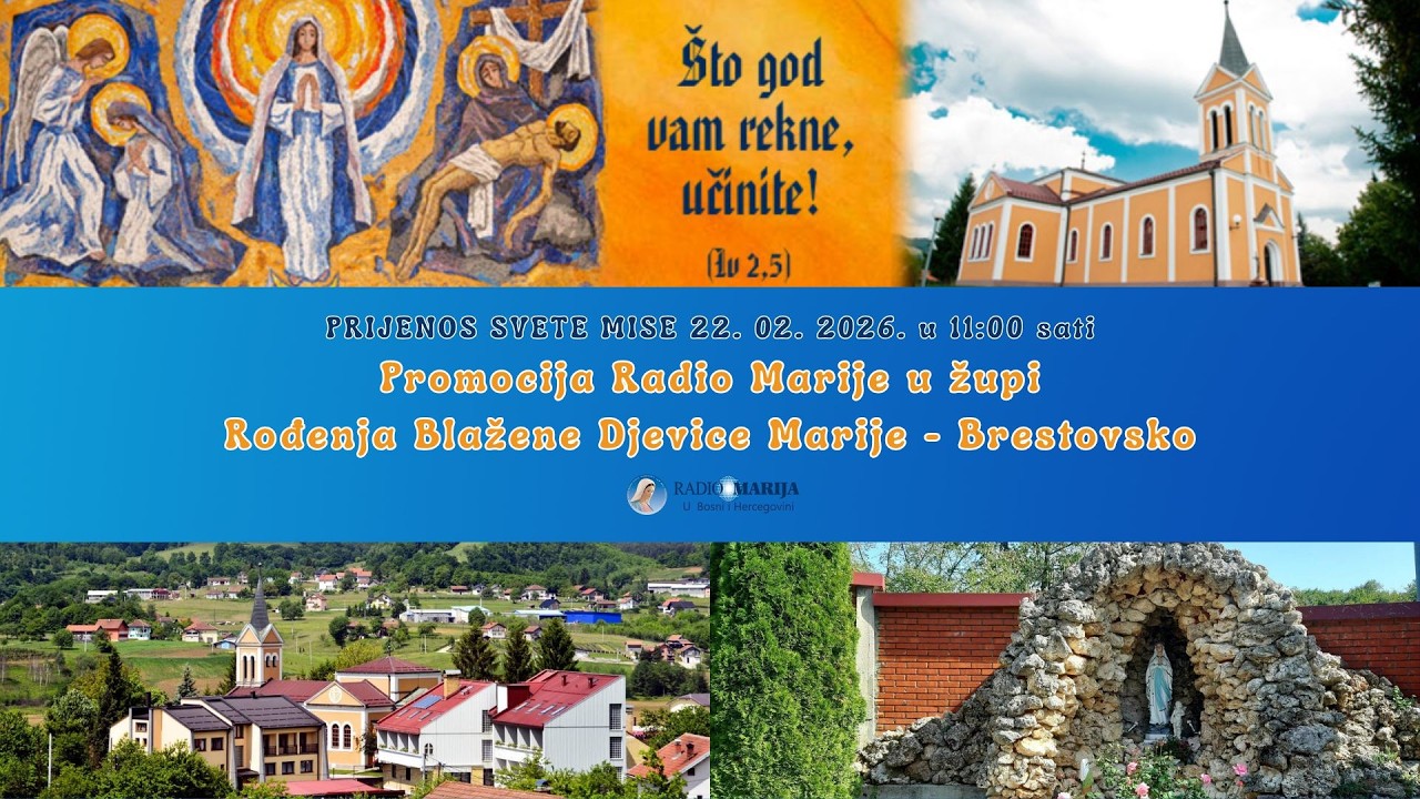 Prijenos sv. mise - Promocija Radio Marije u župi Rođenja Blažene Djevice Marije - Brestovsko, 2026