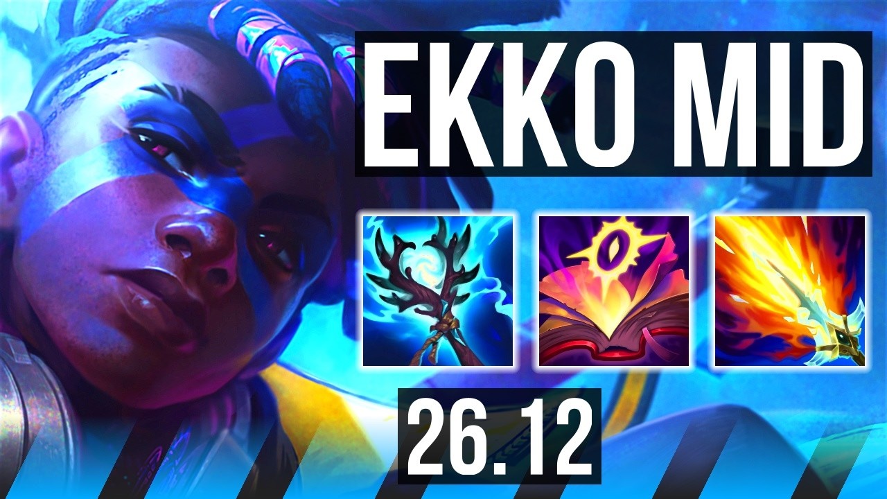 EKKO vs YONE (MID) | Good KDA: 23/1/2, 45K damage | KR Master | 26.12