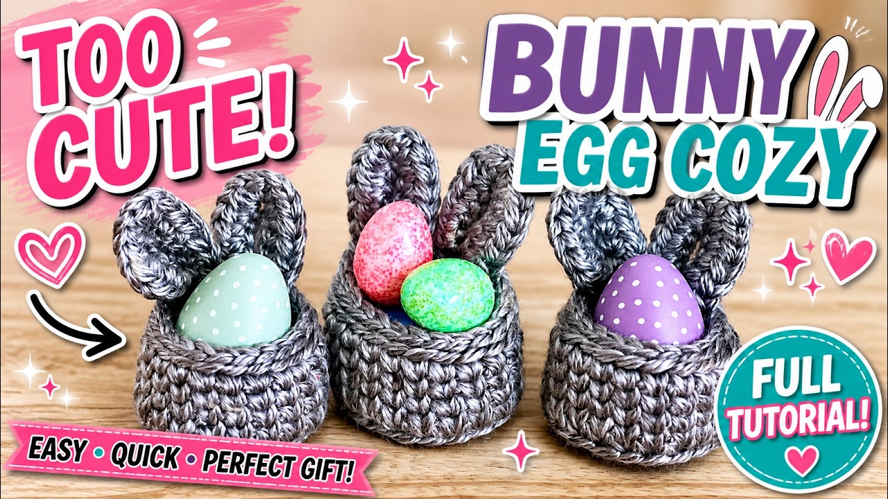 Bunny Egg Cozy by HodgePodge Crochet