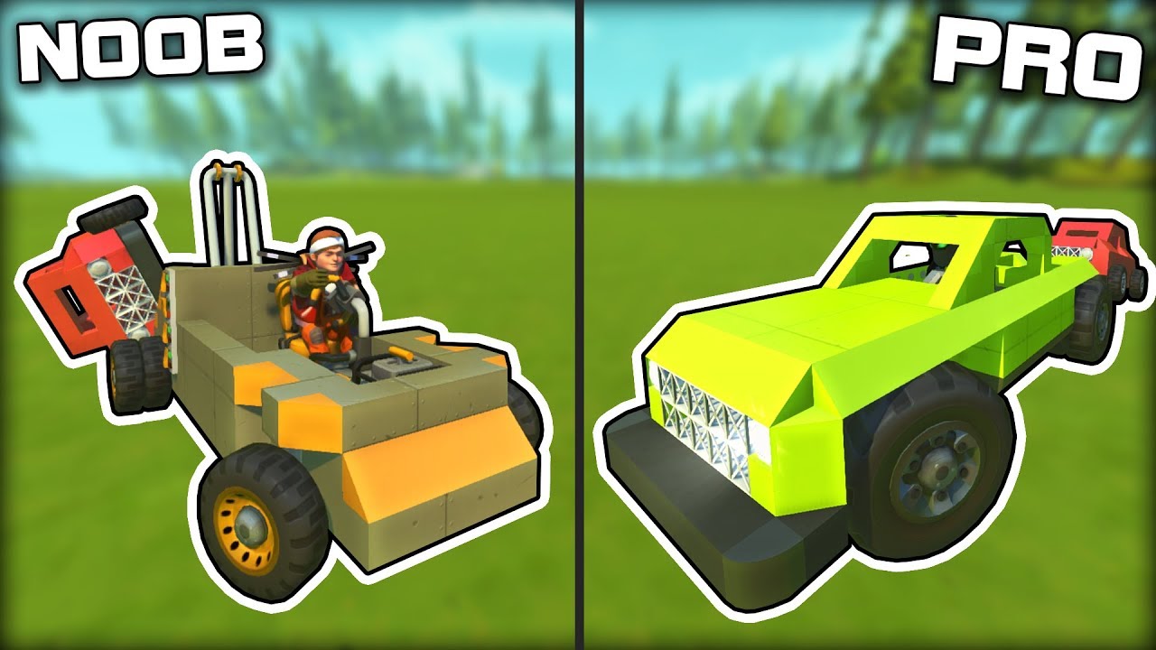 NOOB vs PRO Tow Truck Recovery Challenge! (Scrap Mechanic Gameplay)