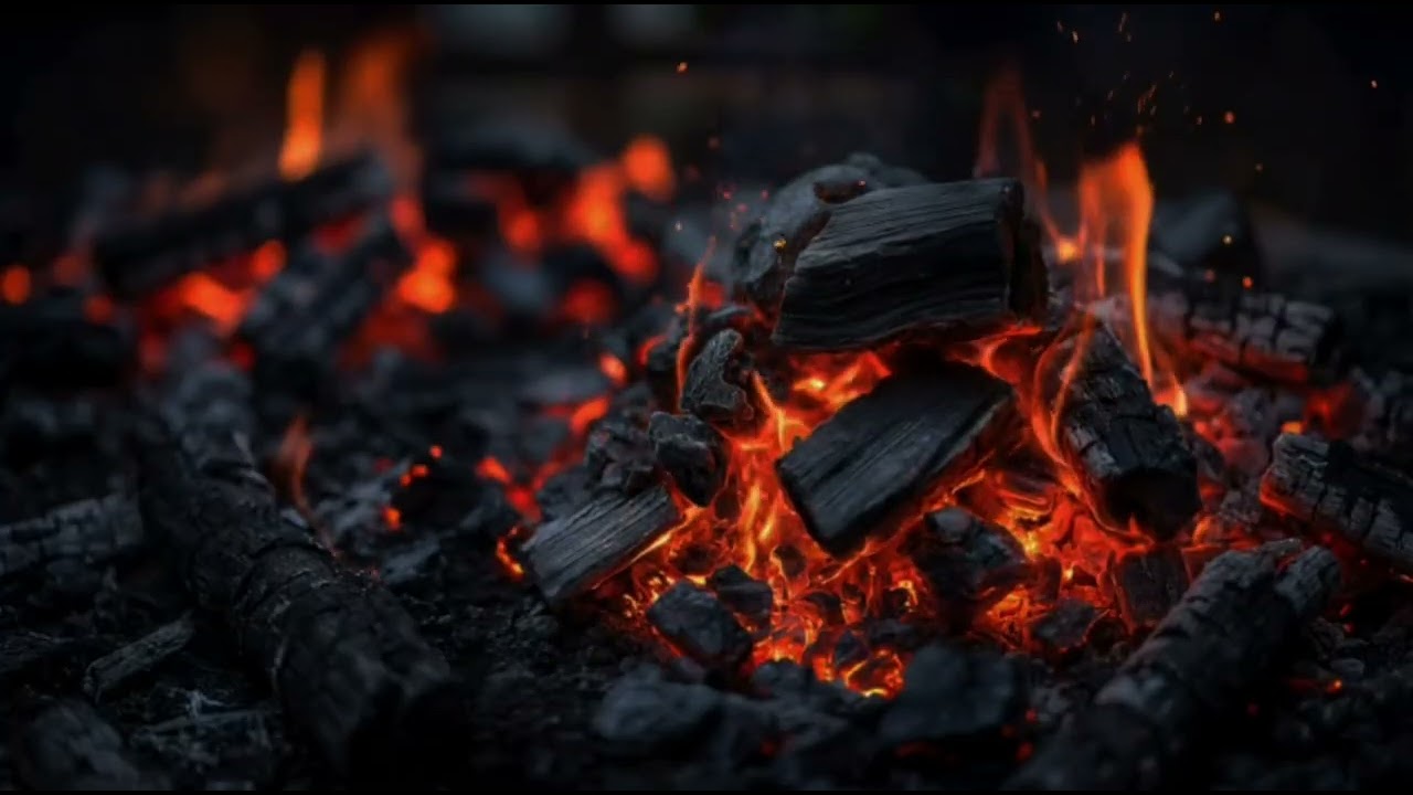 Smoldering coals 4К Tлеющие угли 4К